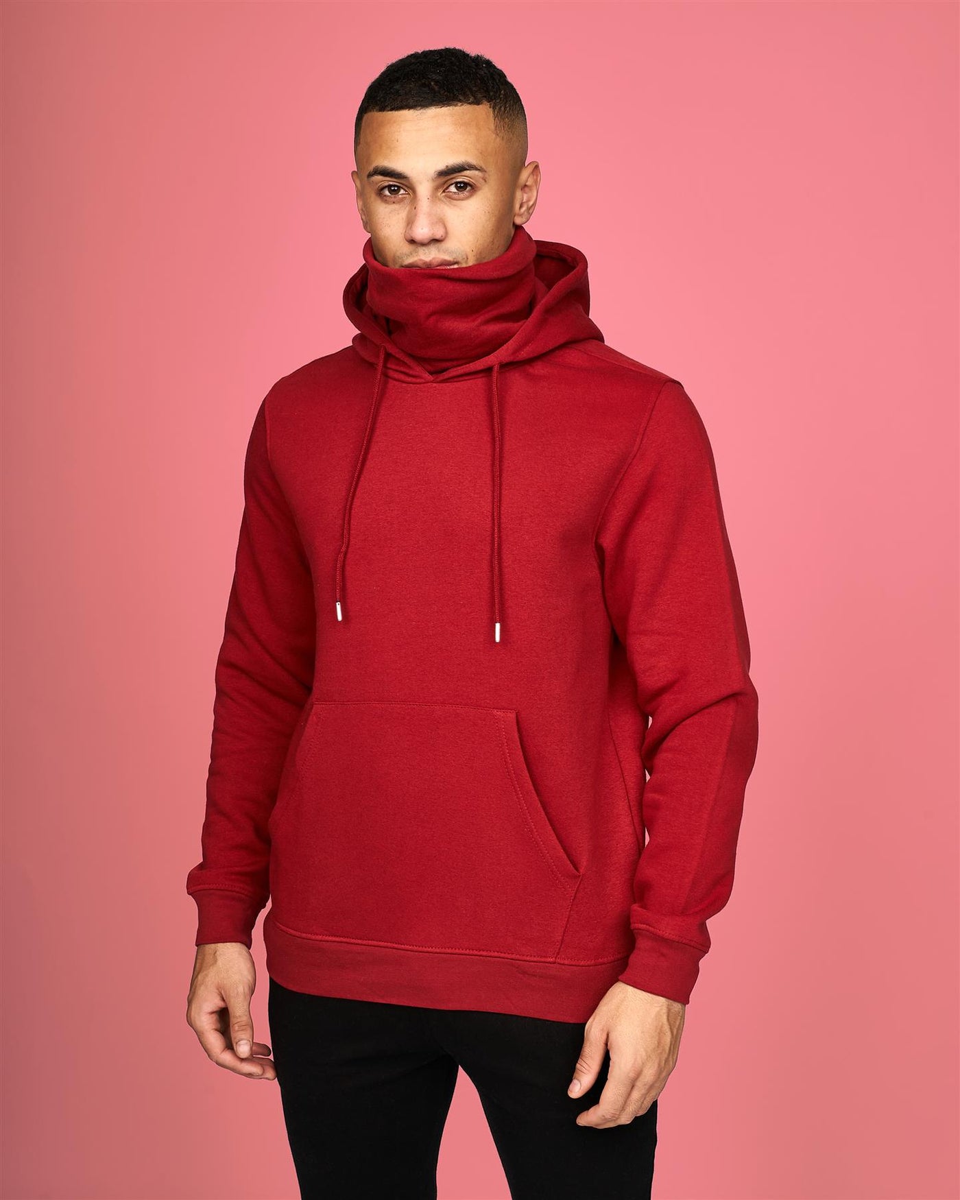 Mens Venmark Snood Sweat Red · Brand Corner - Main Image