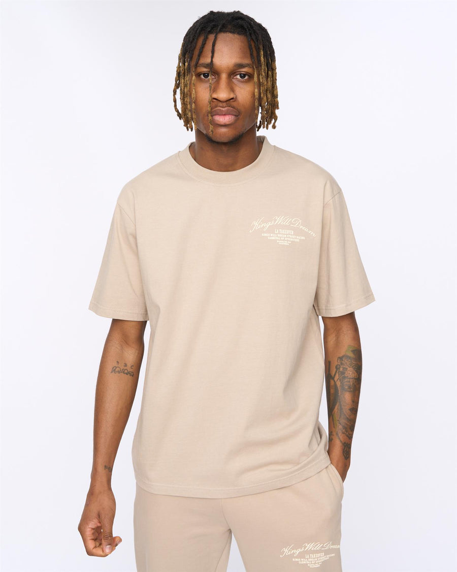 Mens Arch Oversized T-Shirt Stone