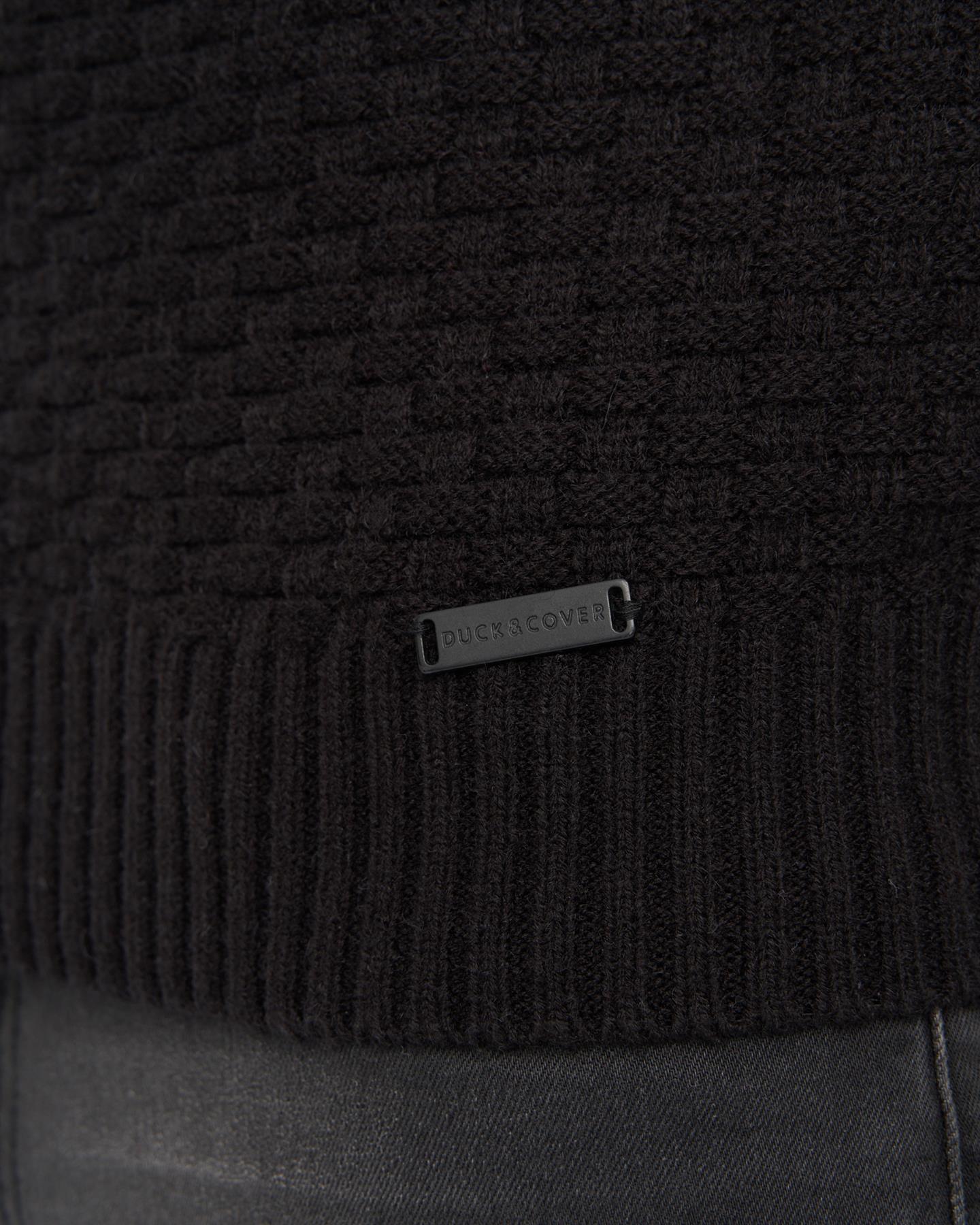 Mens Matera Textured Knit Black