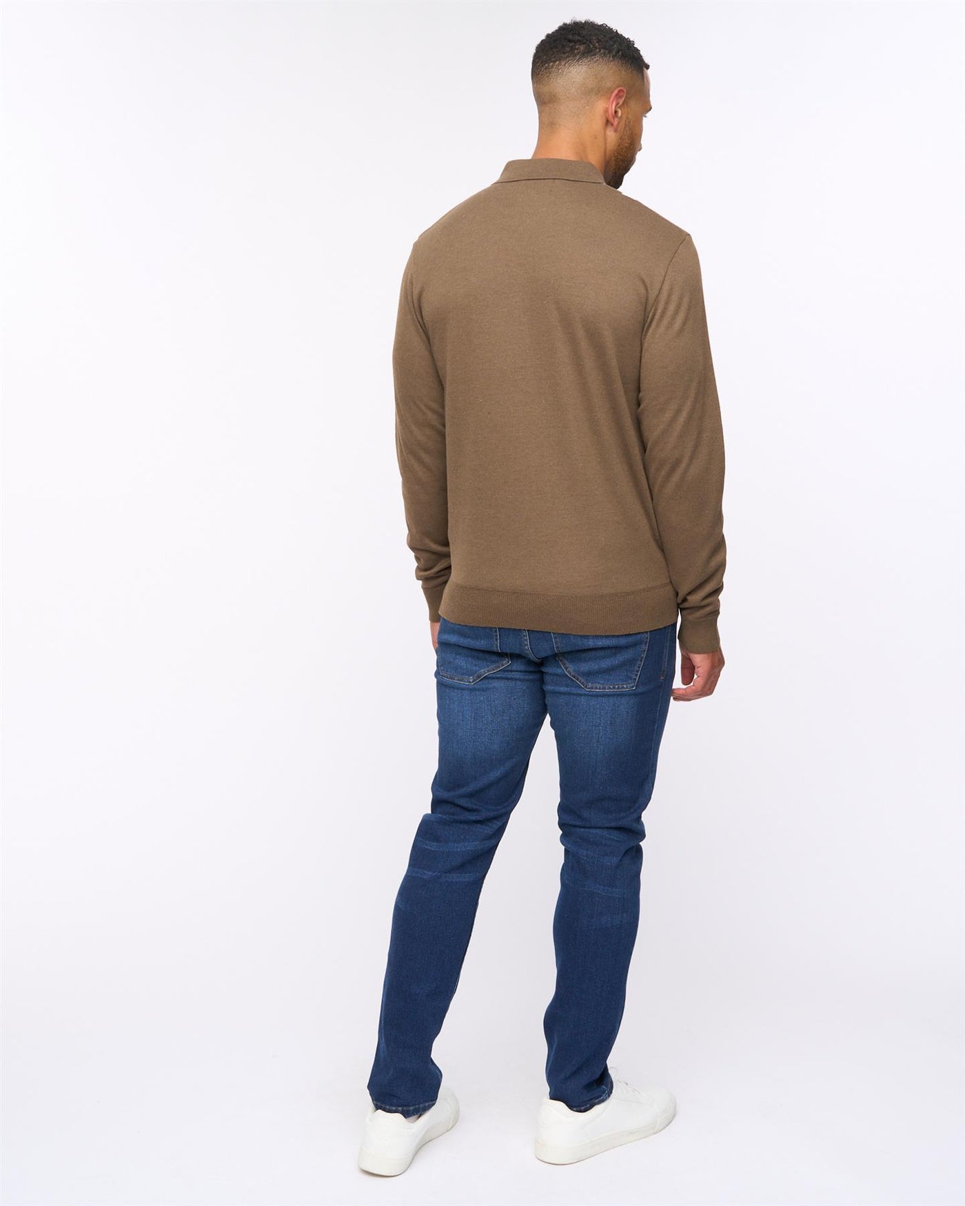 Stalwart Knit Polo Dark Taupe