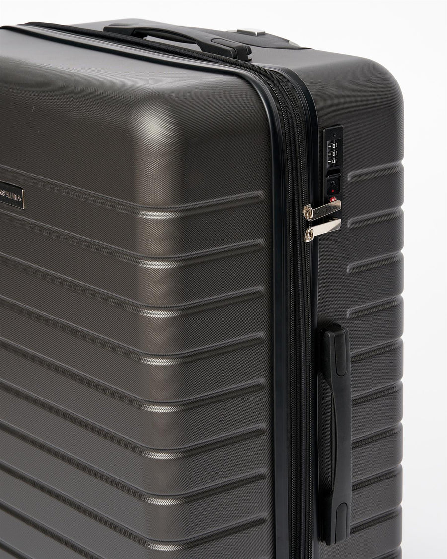 Mens Studio Suitcase 3pk Grey