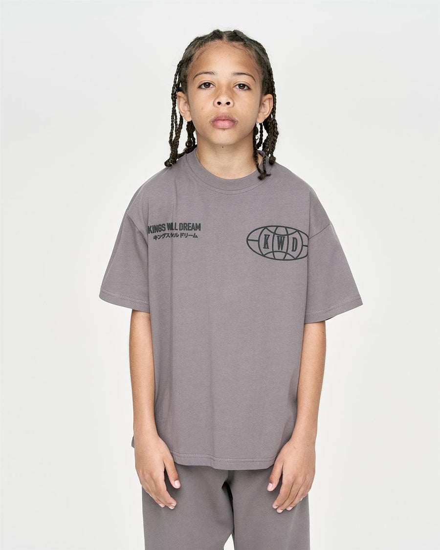 Kids Boys Studio Duo Line T-Shirt Grey