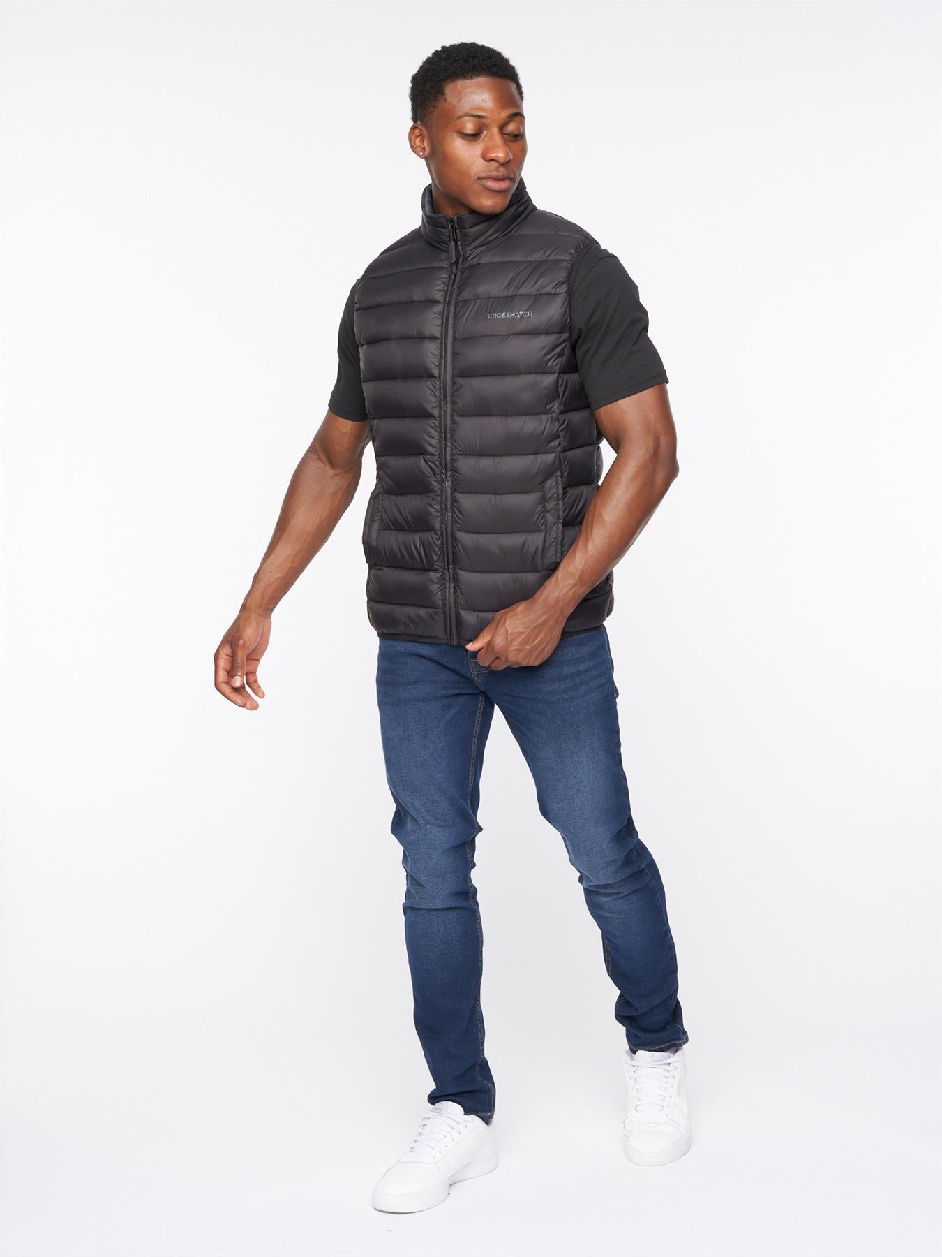 Mens Gattering Gilet Black