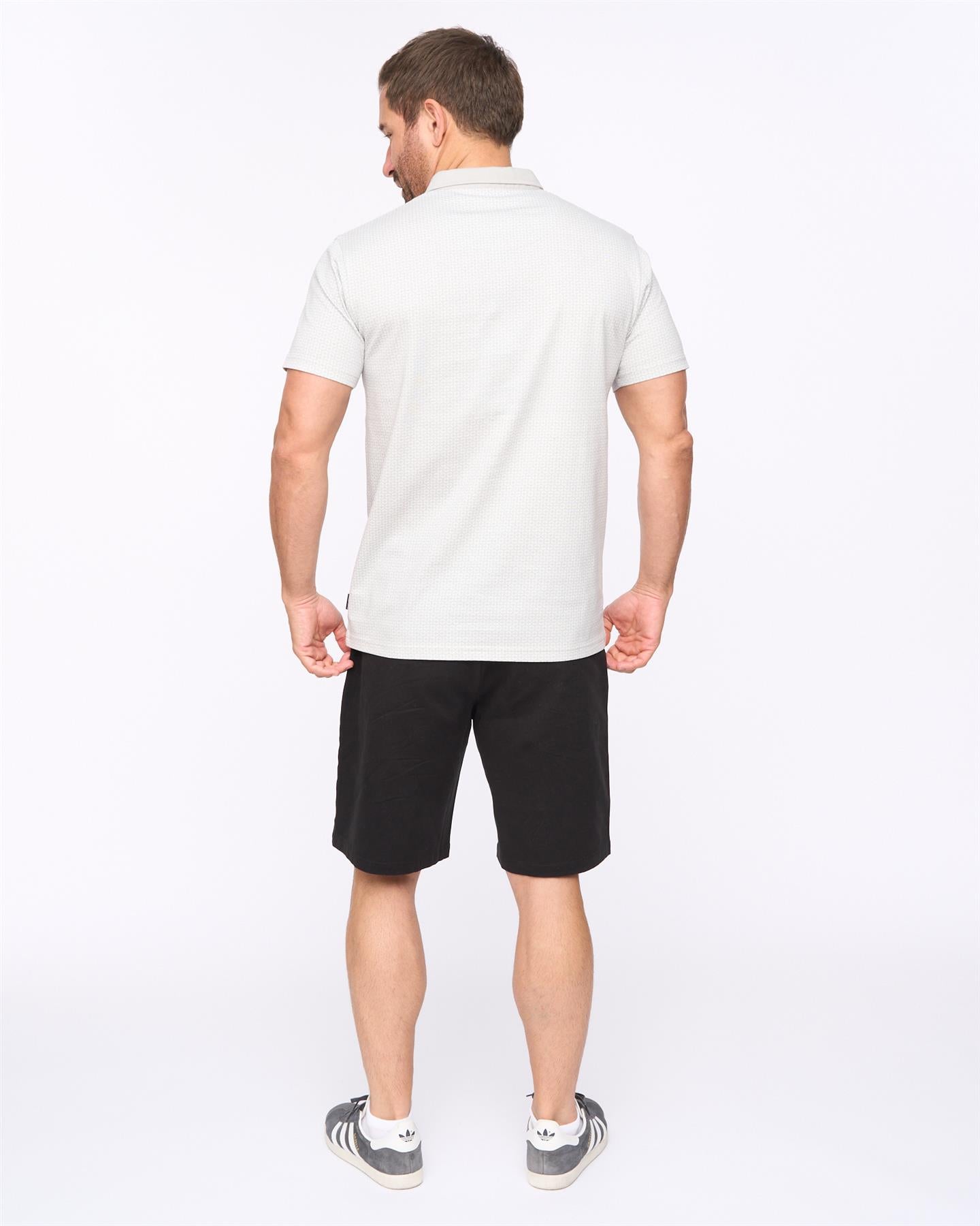 Mens Calvert Polo Light Grey