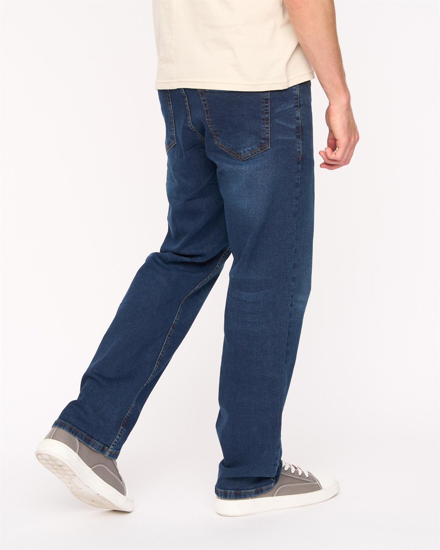 Mens Kelvyn Relaxed Fit Jeans Dark Wash