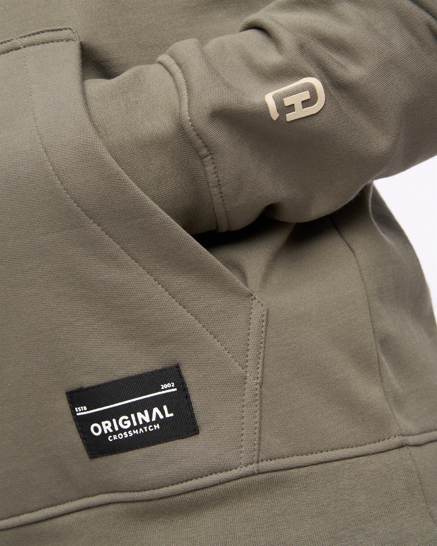 Mens Motocross Hoodie Olive