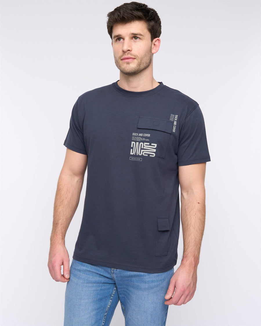 Mens Trentflax T-Shirt Dark Navy