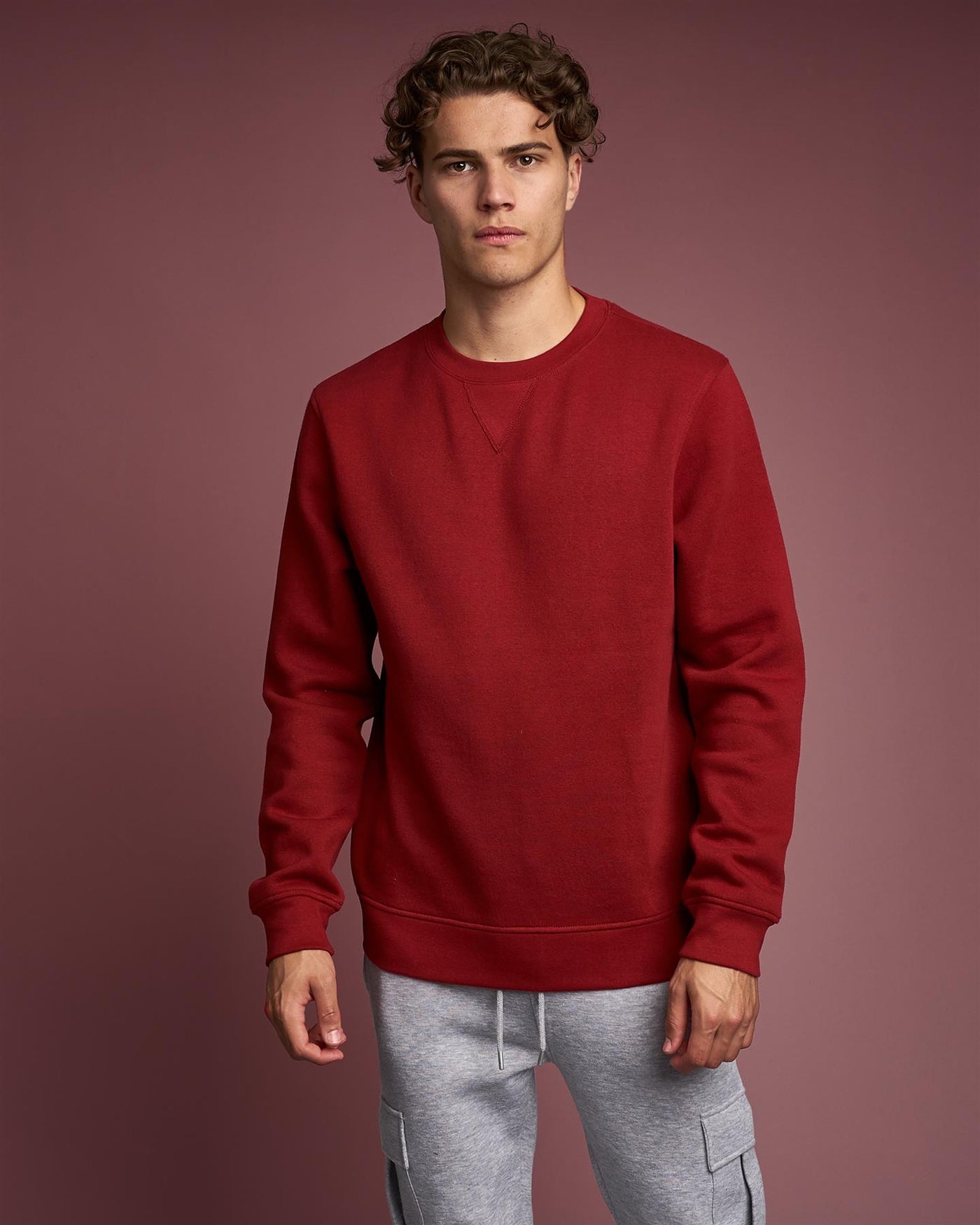 Cranwood Crew Sweat Red