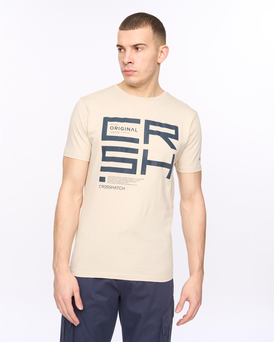 Mens Squarebox T-Shirt Light Stone