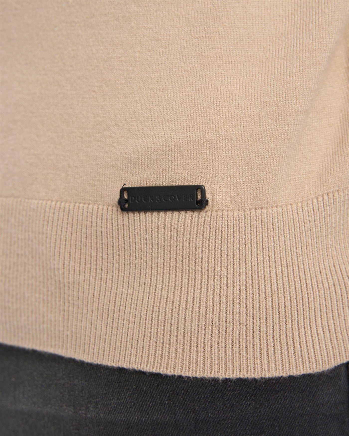 Mens Consenza Crew Knit Stone