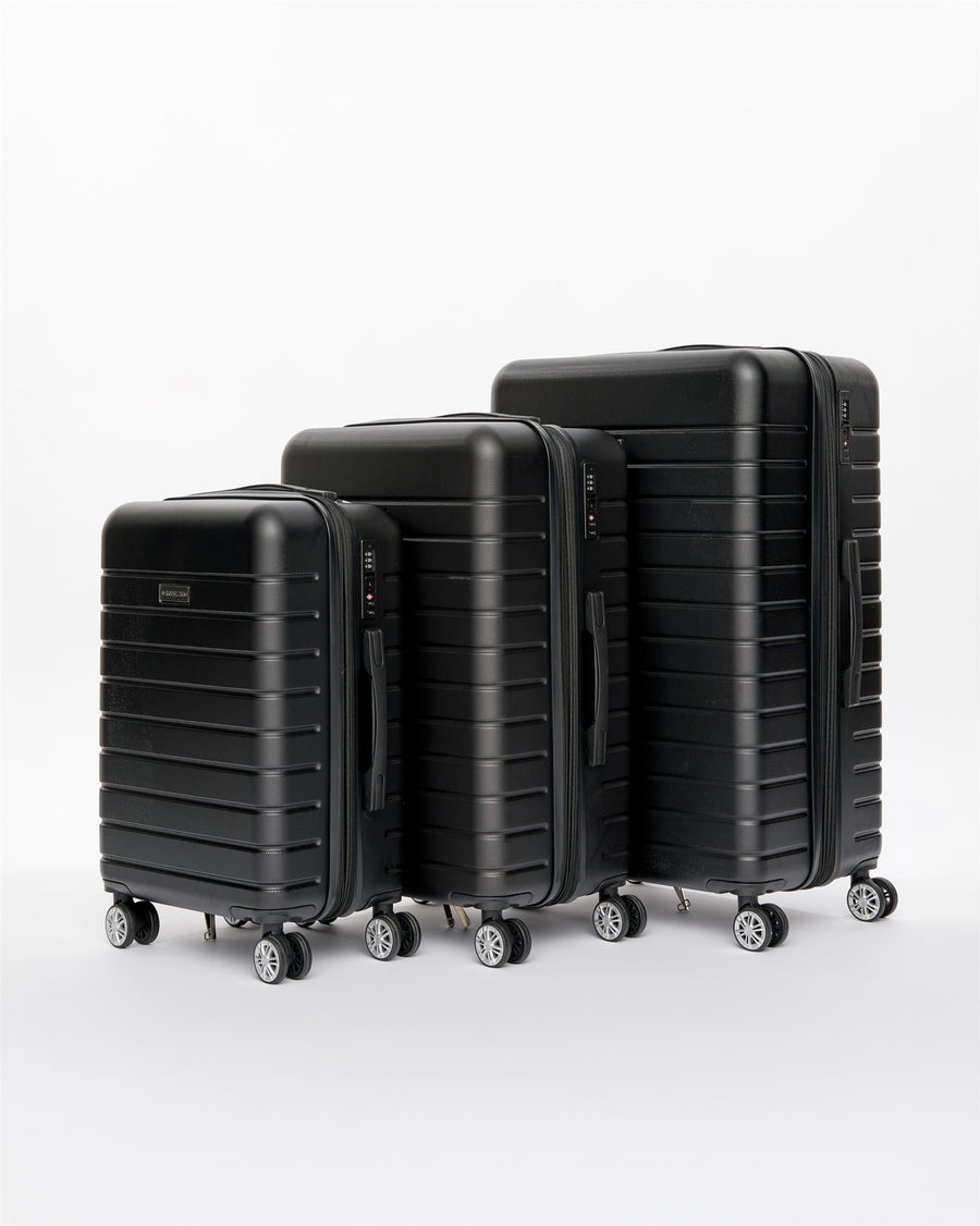 Mens Studio Suitcase 3pk Black