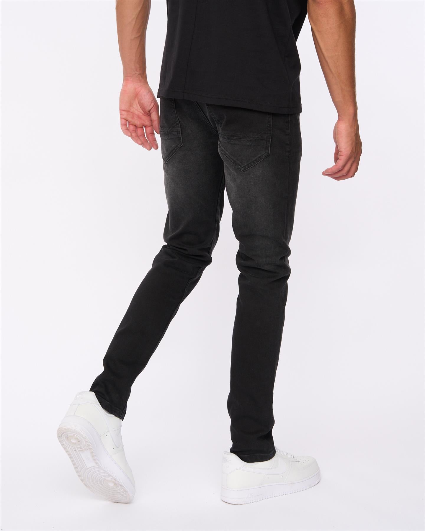 Mens Maylead Slim Fit Jeans Black