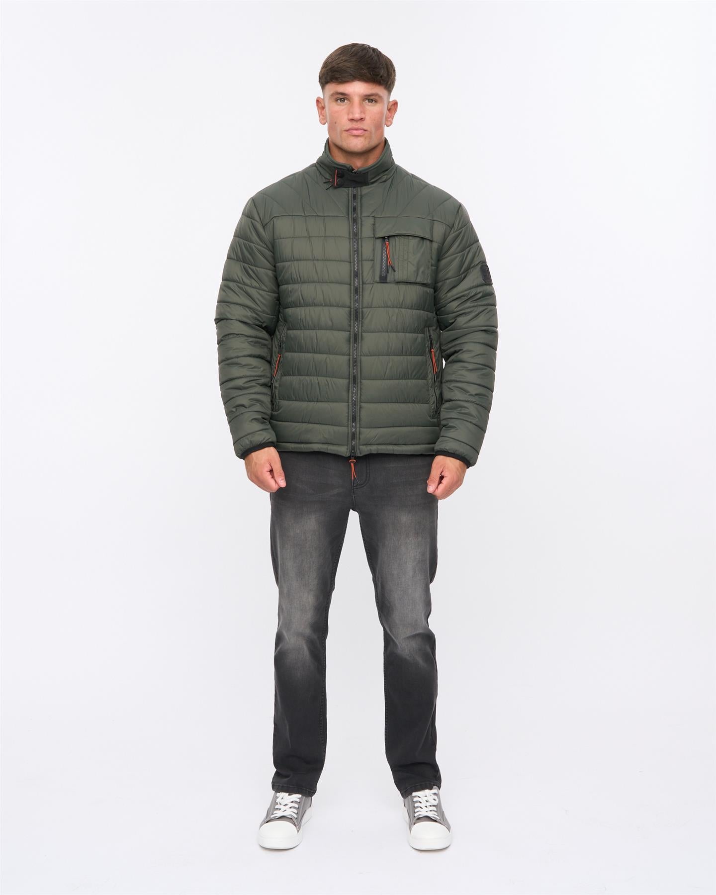 Mens Carricore Padded Jacket Dark Olive