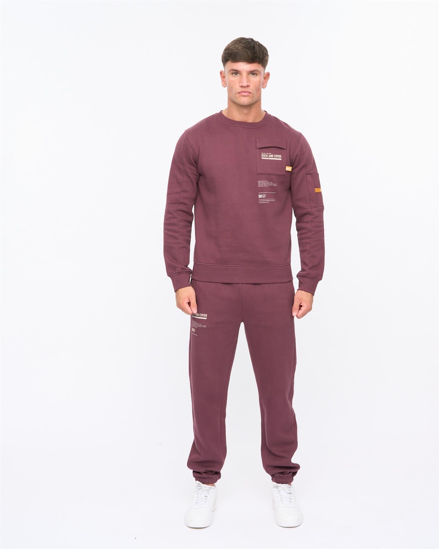 Mens Applewood Crew Sweat Raisin