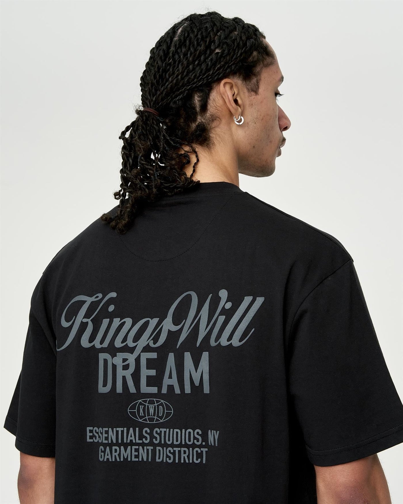 Mens Studio Scripted T-Shirt Black