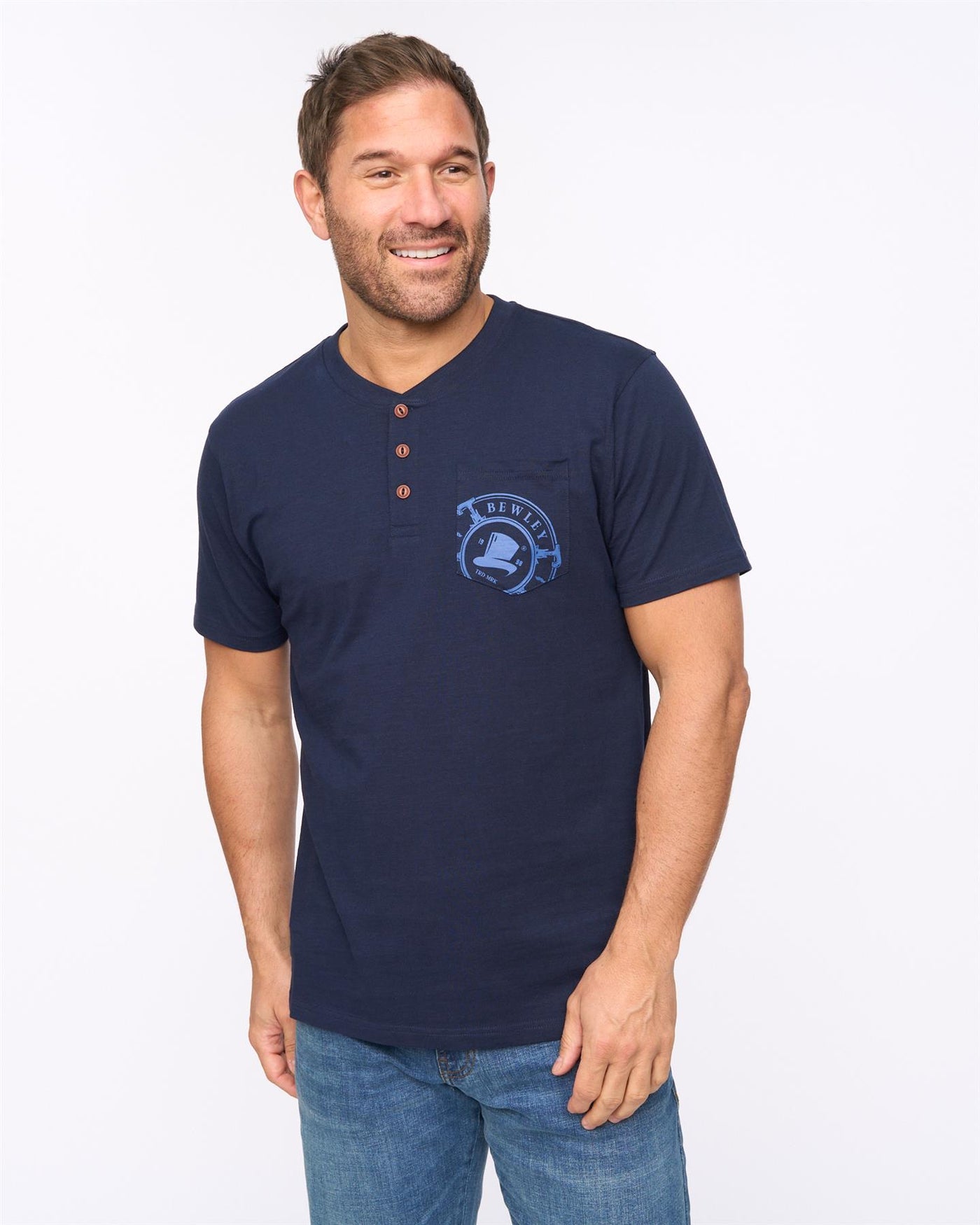 Mens Garside T-Shirt Navy