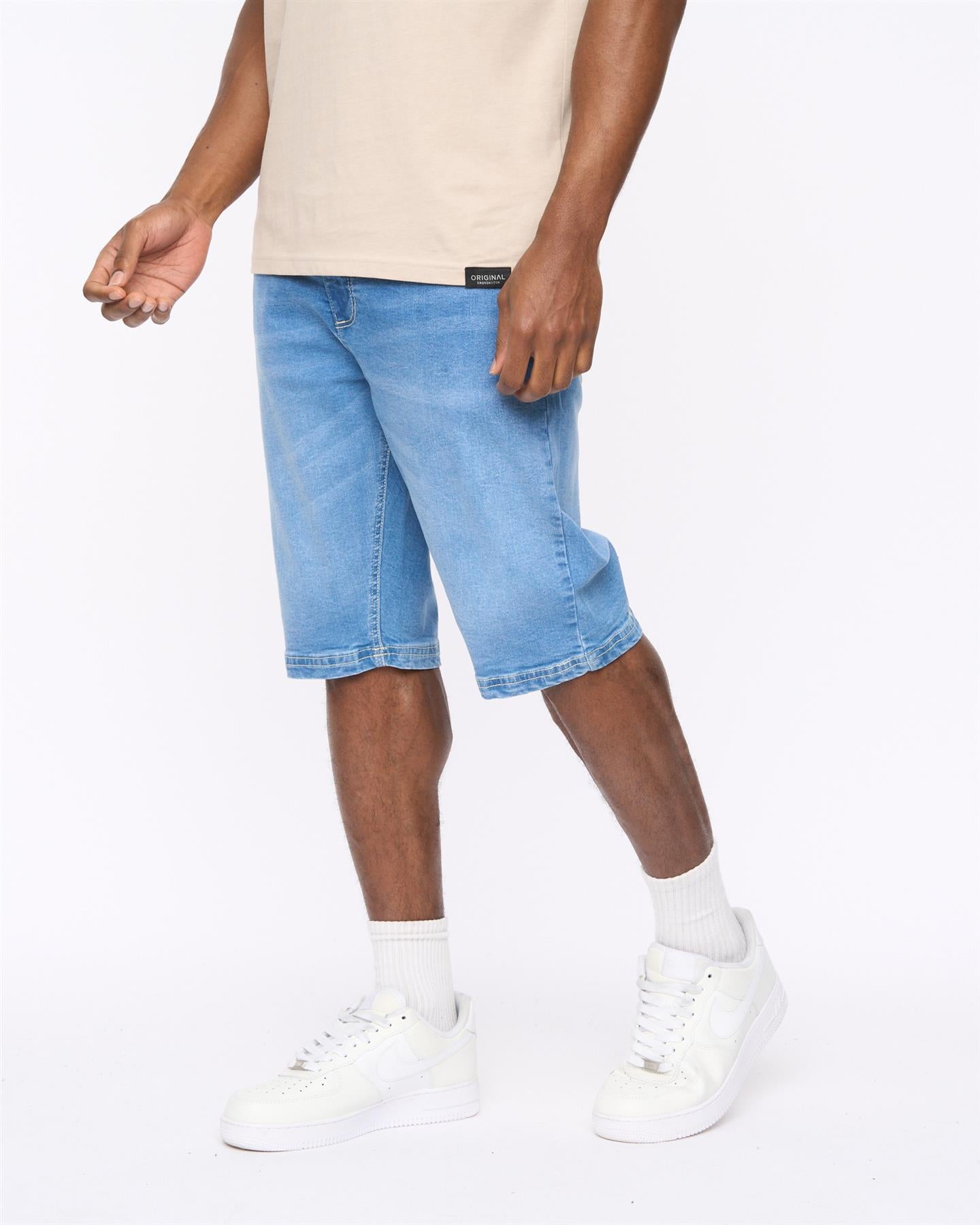 Mens Hammersmith Denim Shorts Mid Wash
