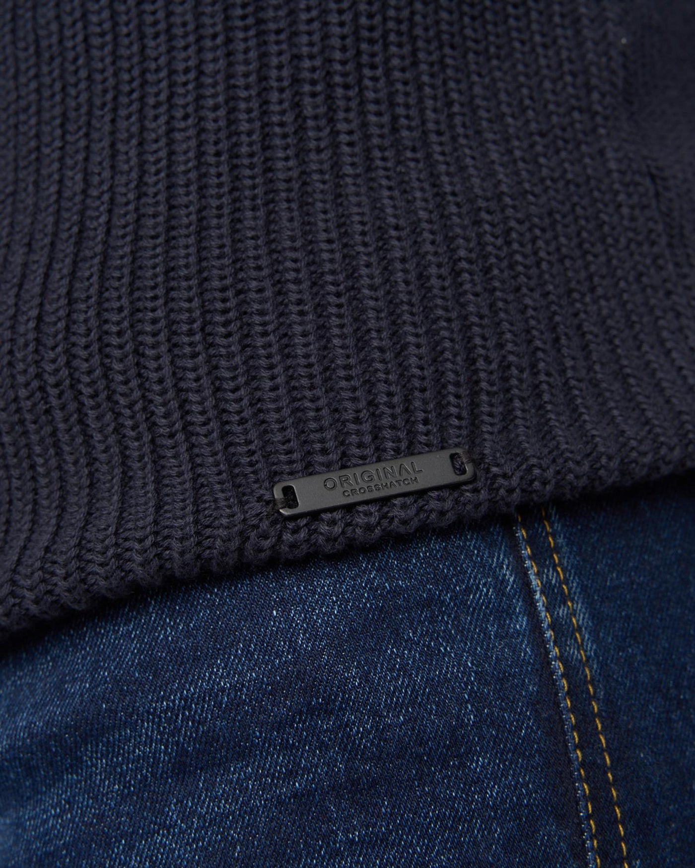 Mens Jampster Crew Knit Navy
