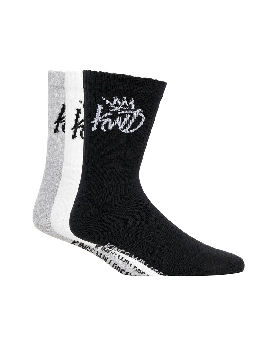 Mens Simplene Sports Socks 3pk Multi