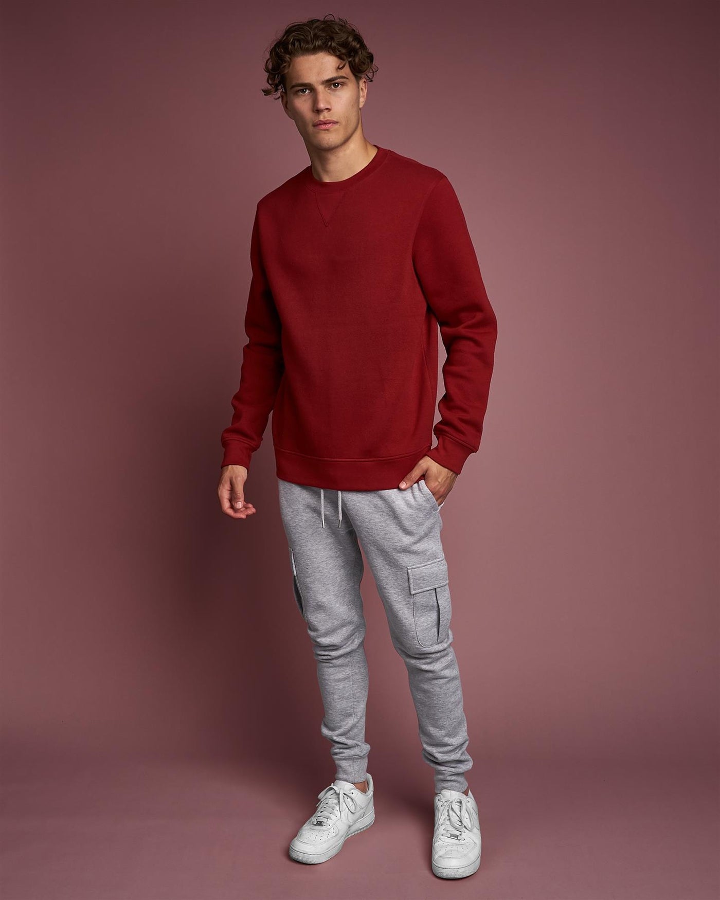 Cranwood Crew Sweat Red