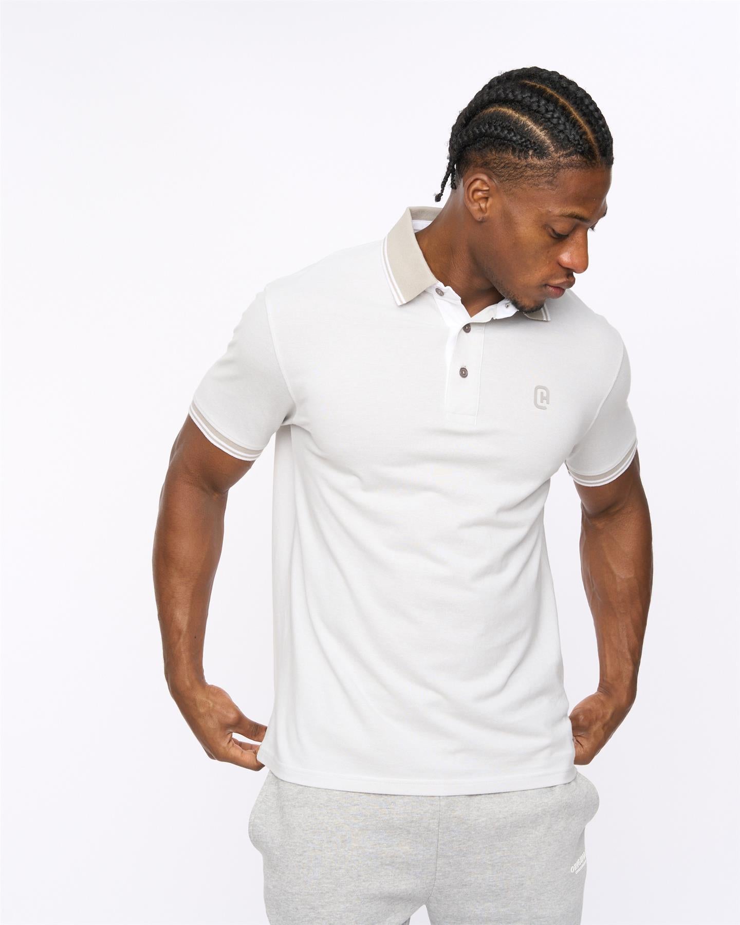 Mens Preece Polo White