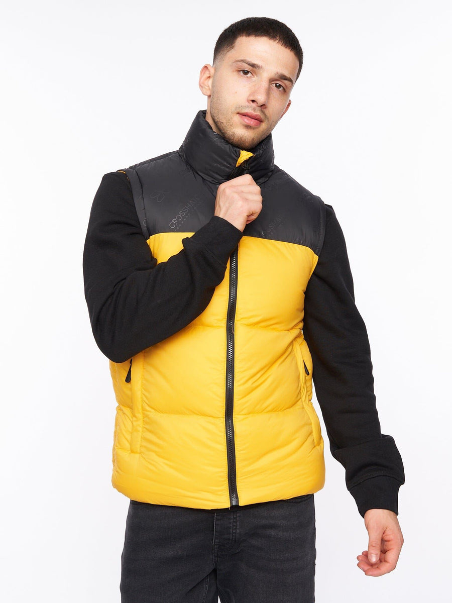 Mens Demerley Gilet Yellow