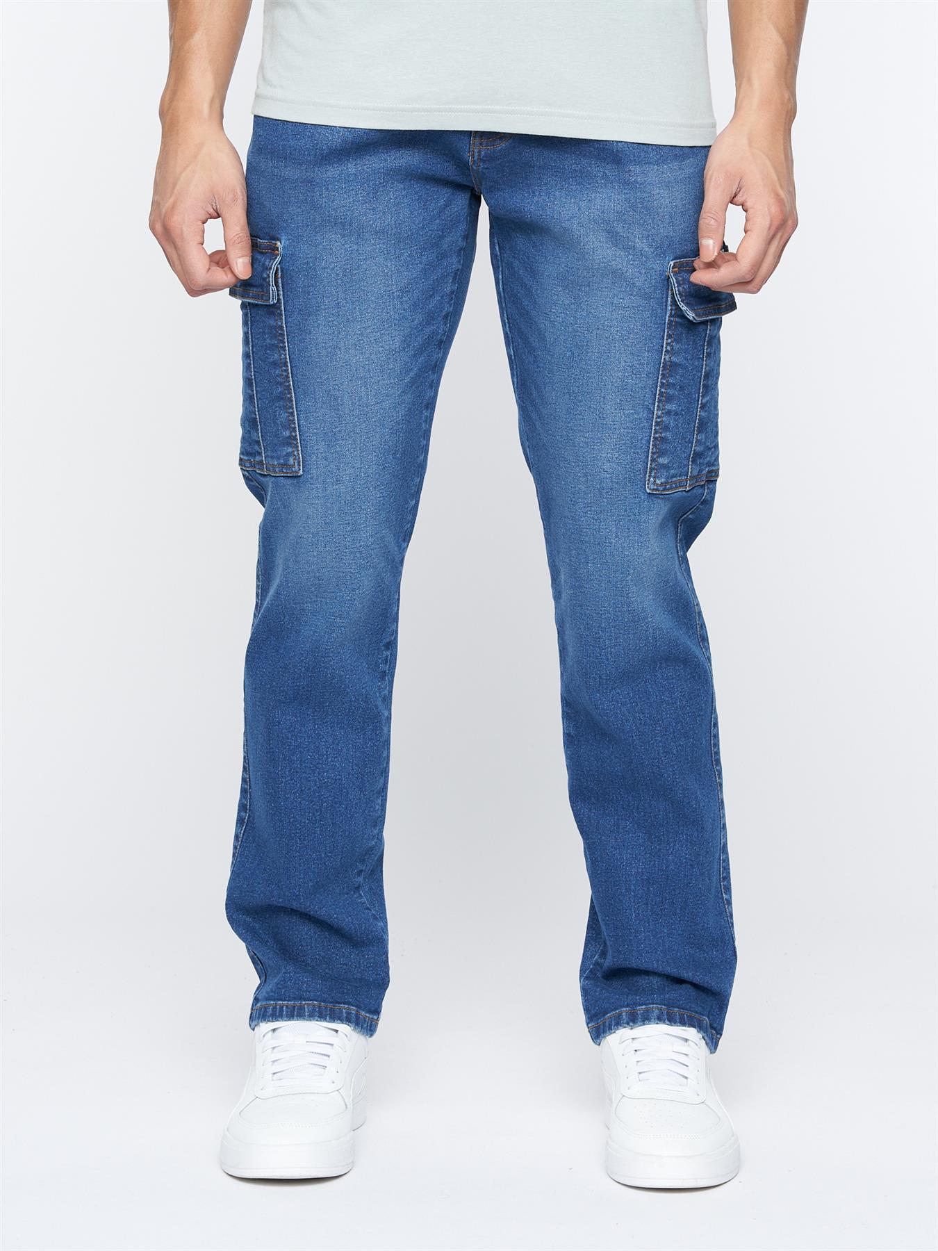 Kremtap Cargo Jeans Stone Wash
