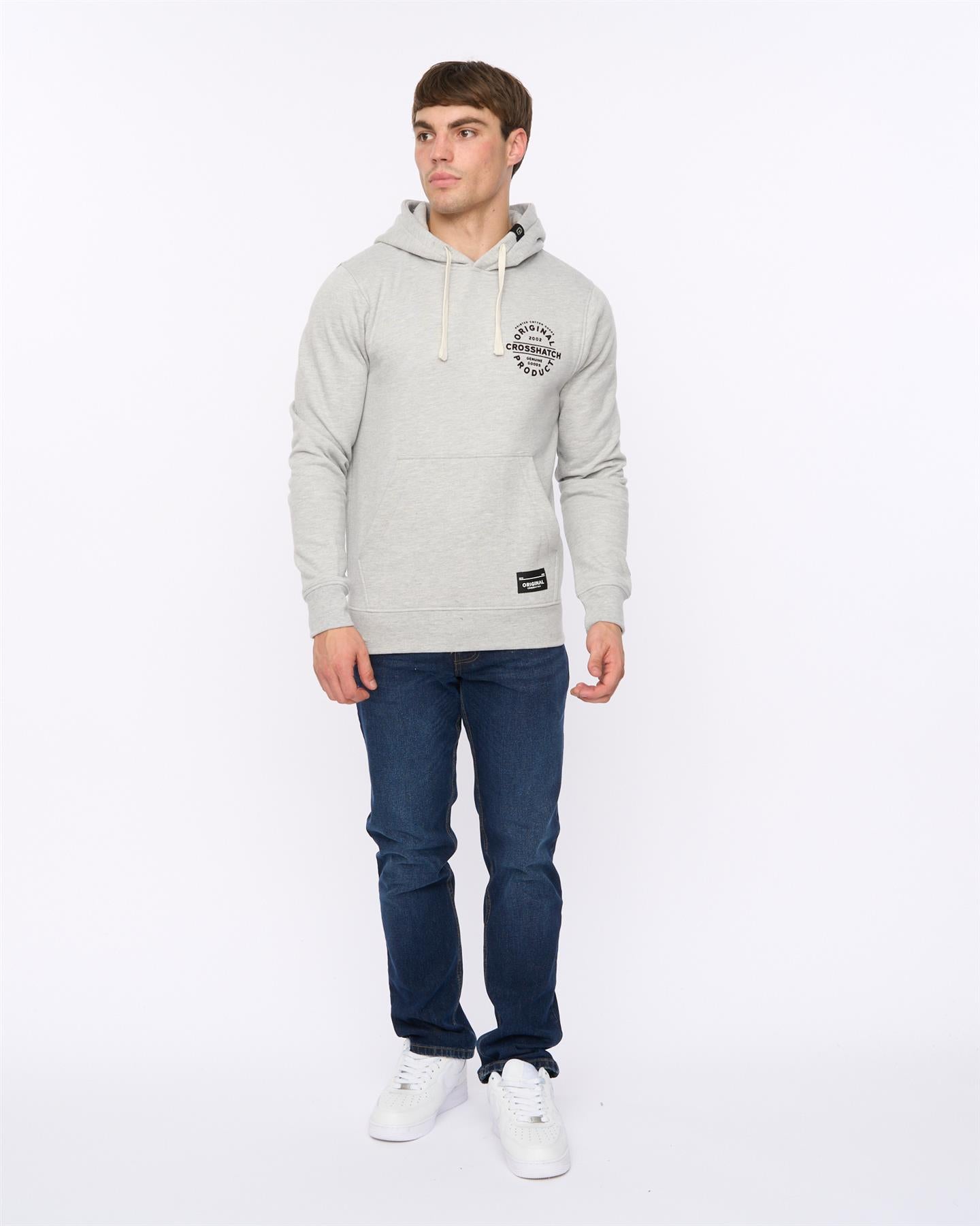 Mens Cresswell Hoodie Grey Marl