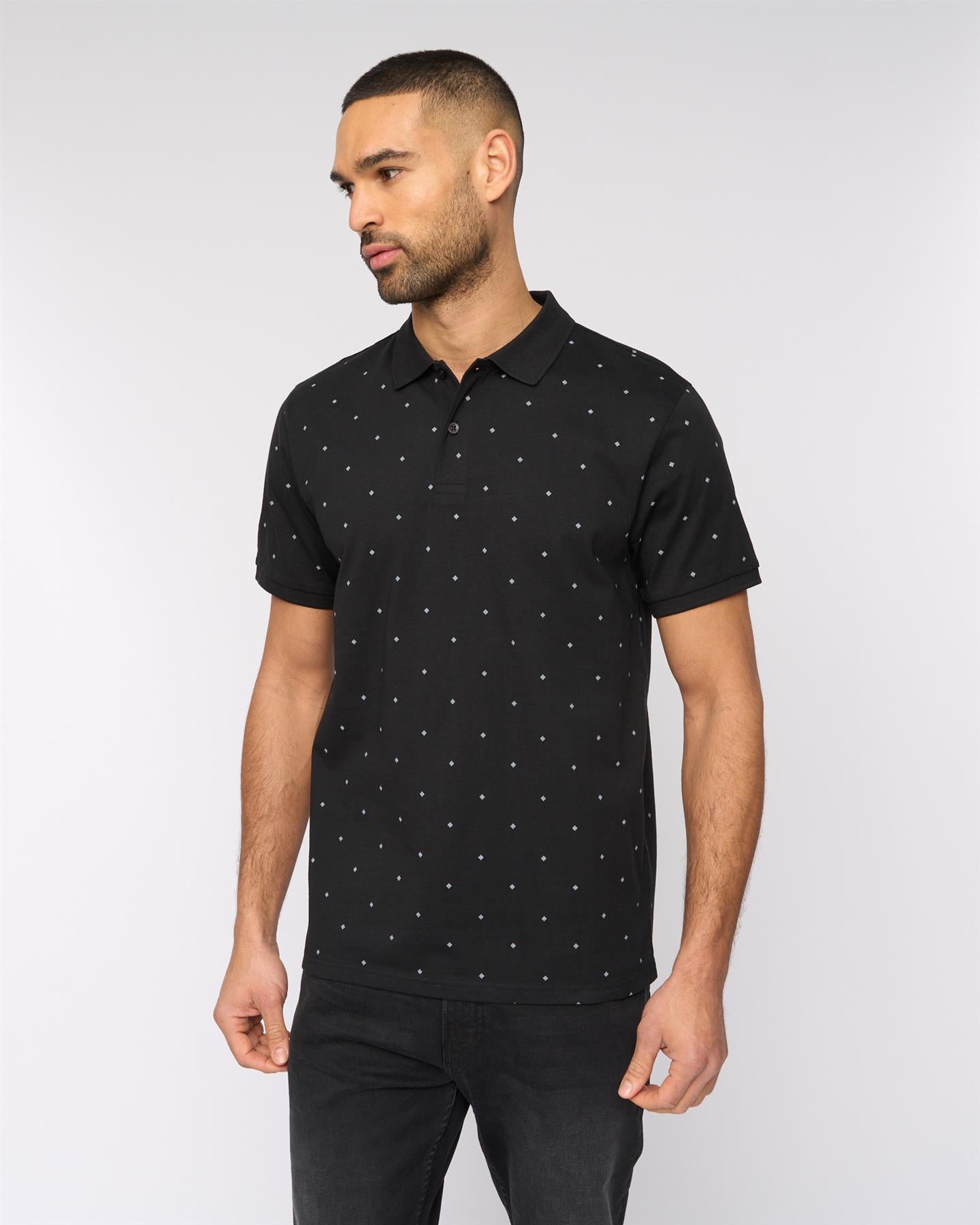 Mens Domray Polo Black