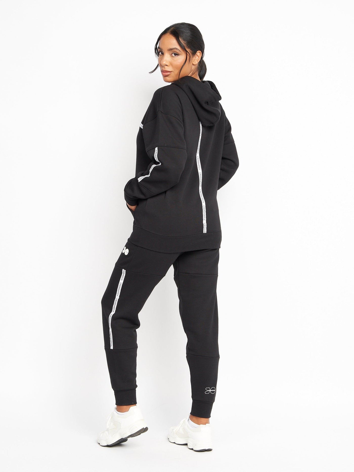 Womens Feathertop Zip Thru Hoodie Black