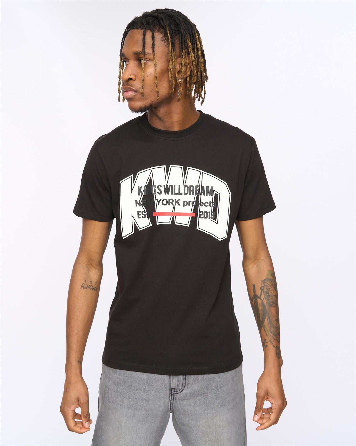 Mens Typeover T-Shirt Black