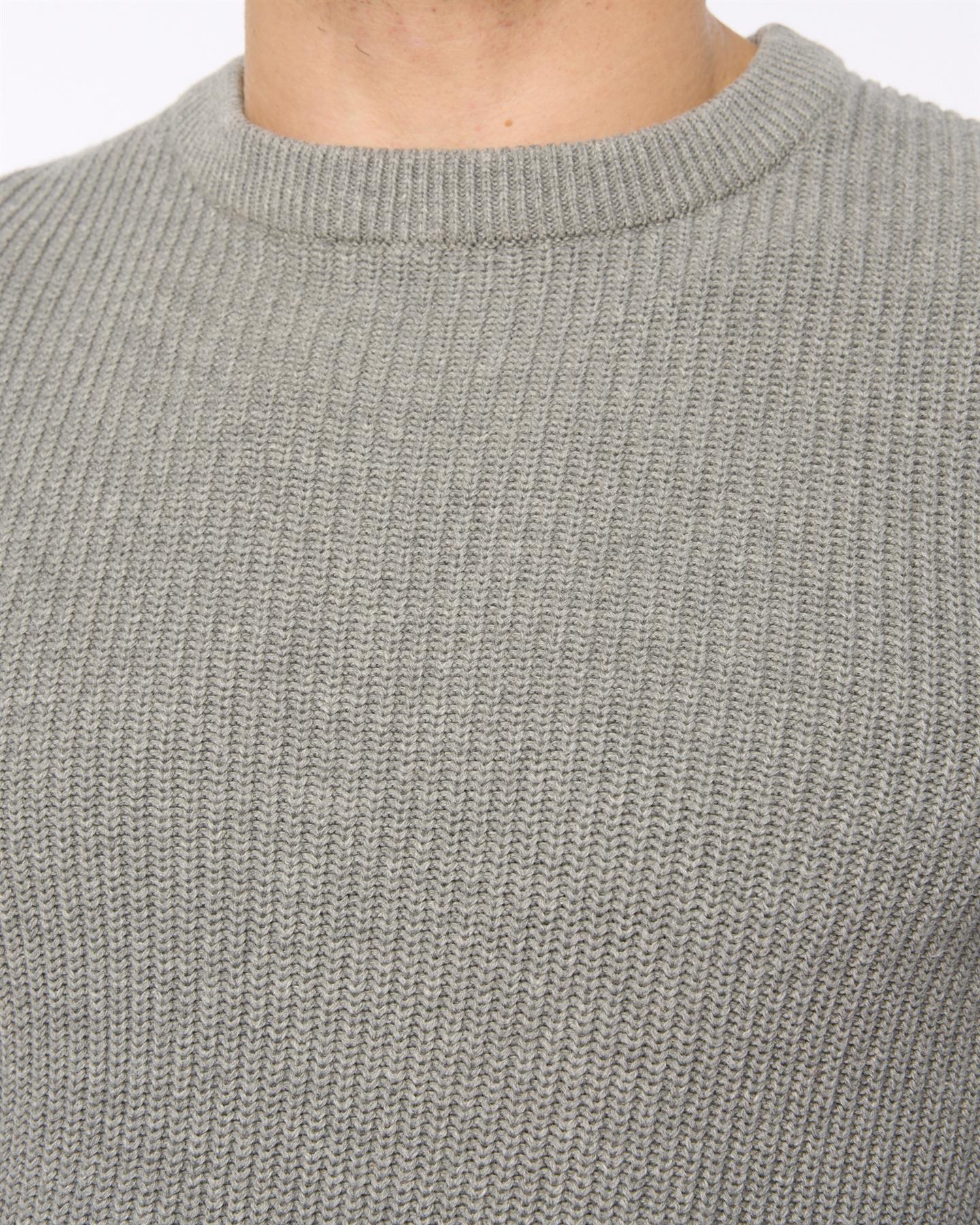 Mens Jampster Crew Knit Grey