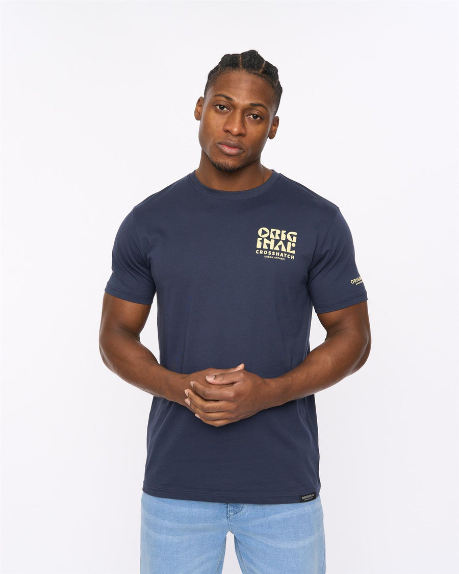 Mens Wellmoores T-Shirt Navy