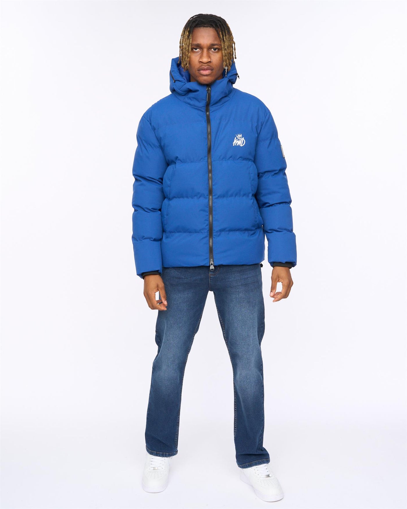 Mens Nahjo Puffer Jacket Blue