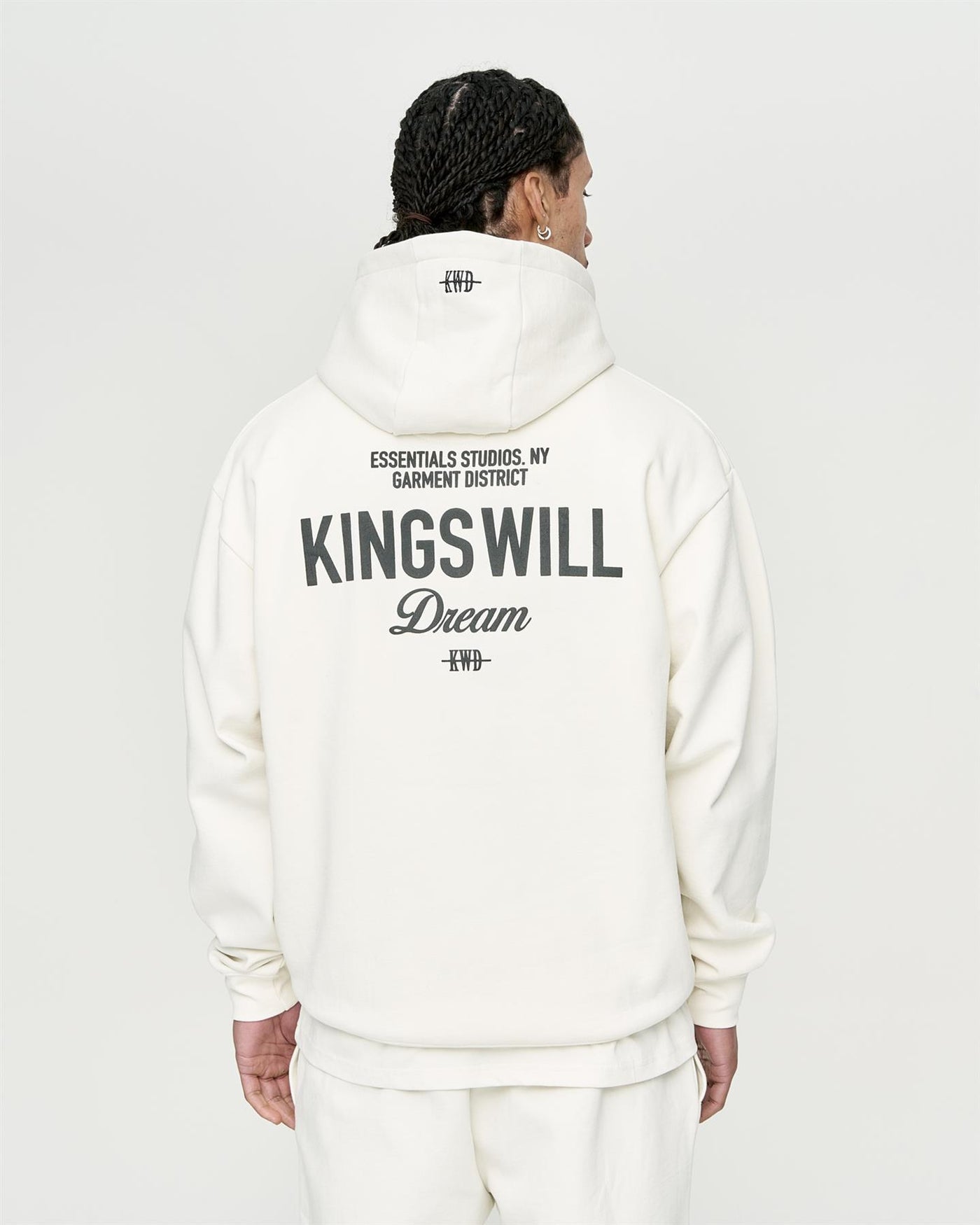 Mens Studio Garment District Hoodie White