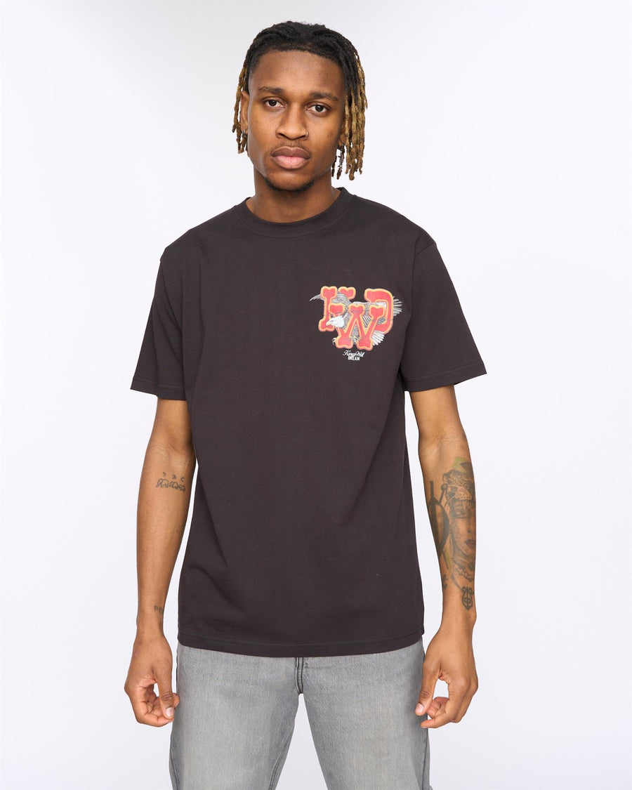 Mens Eagle Relaxed Fit T-Shirt Black