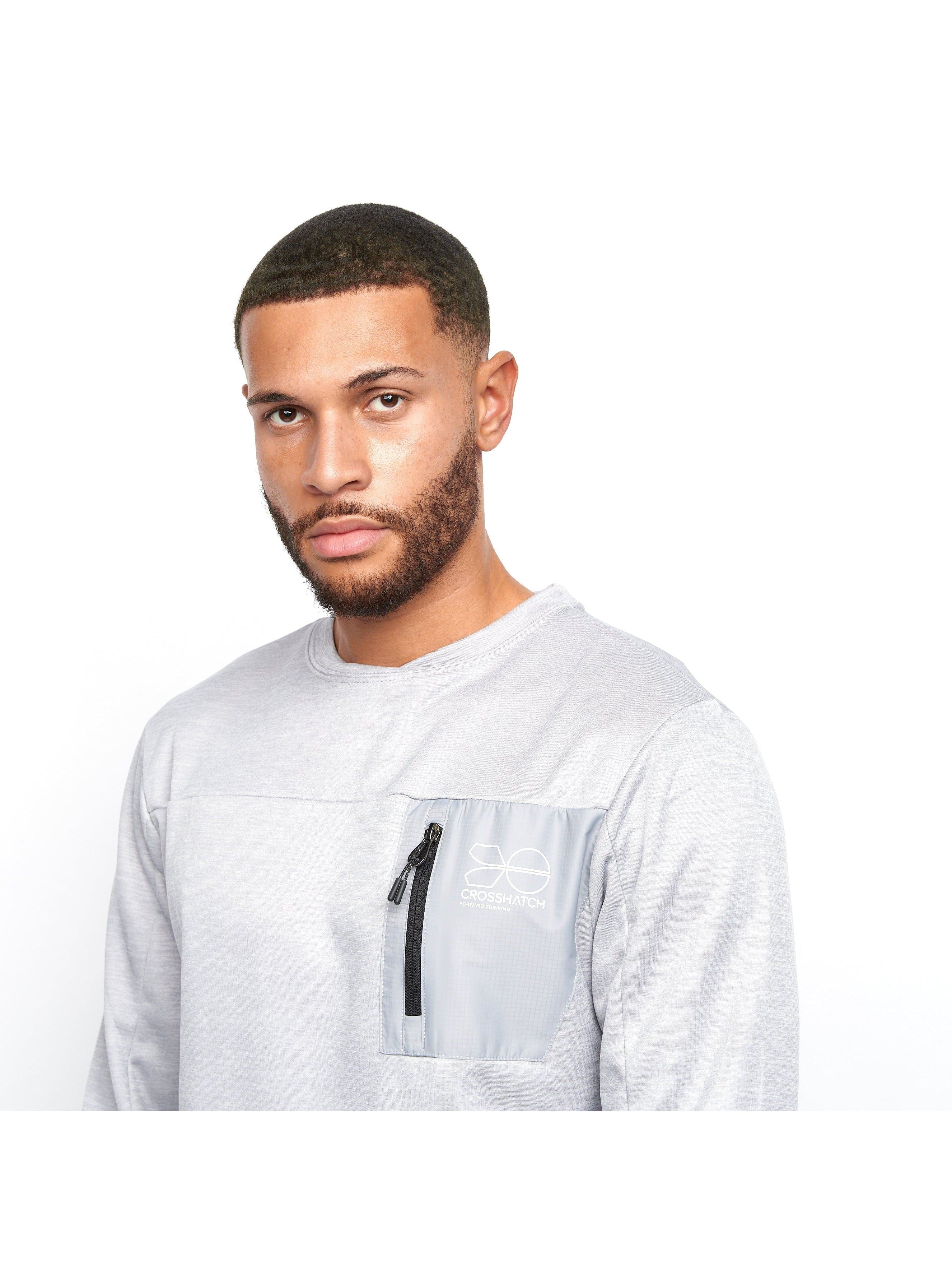 Mens Catmoore Crew Tracktop Grey