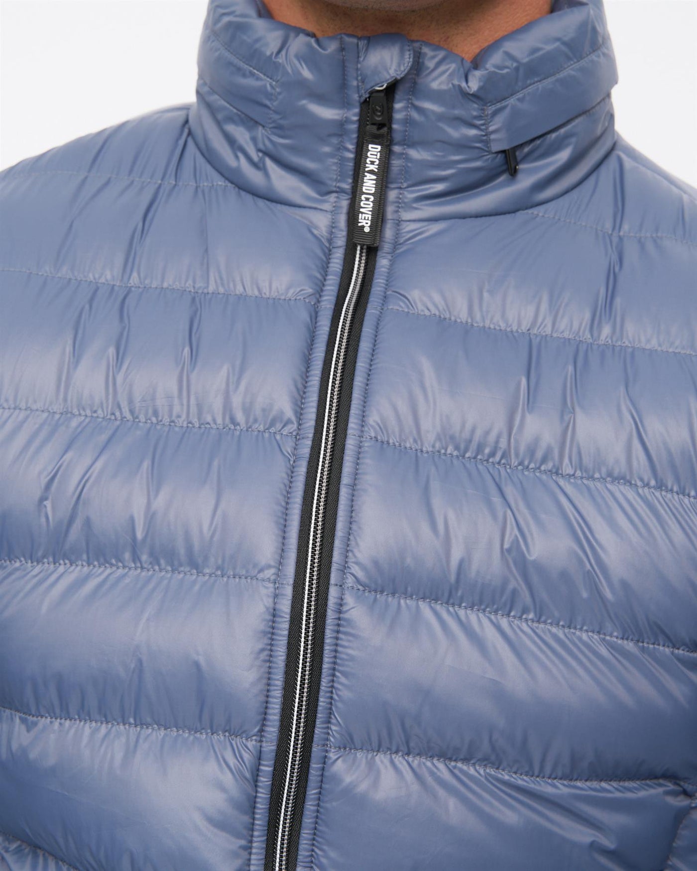 Mens Shemmy Two Quilted Jacket Denim Blue
