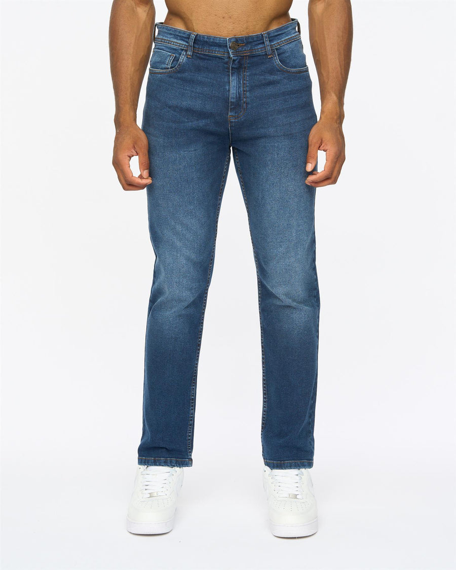 Mens Janstar Straight Leg Jeans Dark Wash