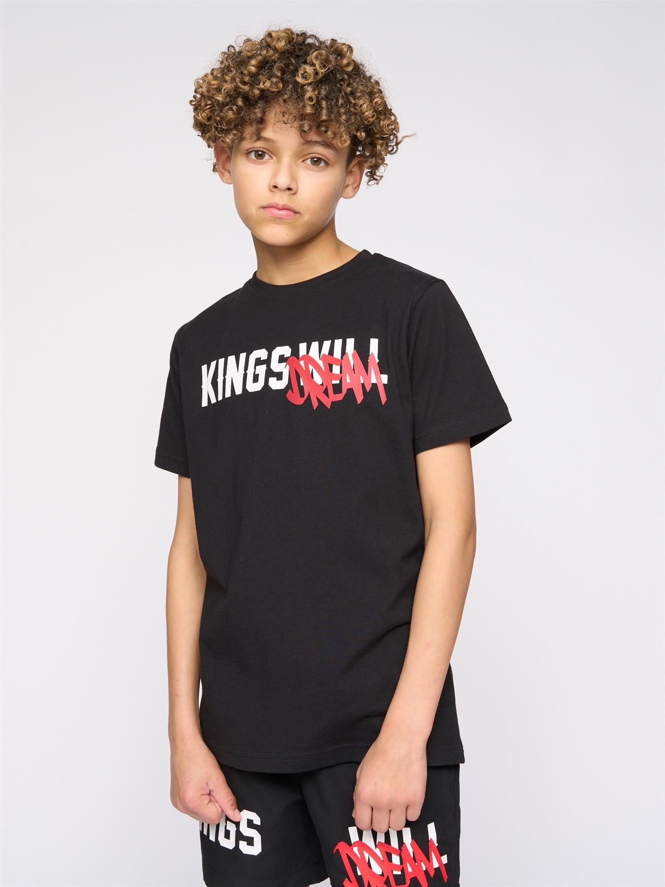 Kids Boys Tagged T-Shirt Black