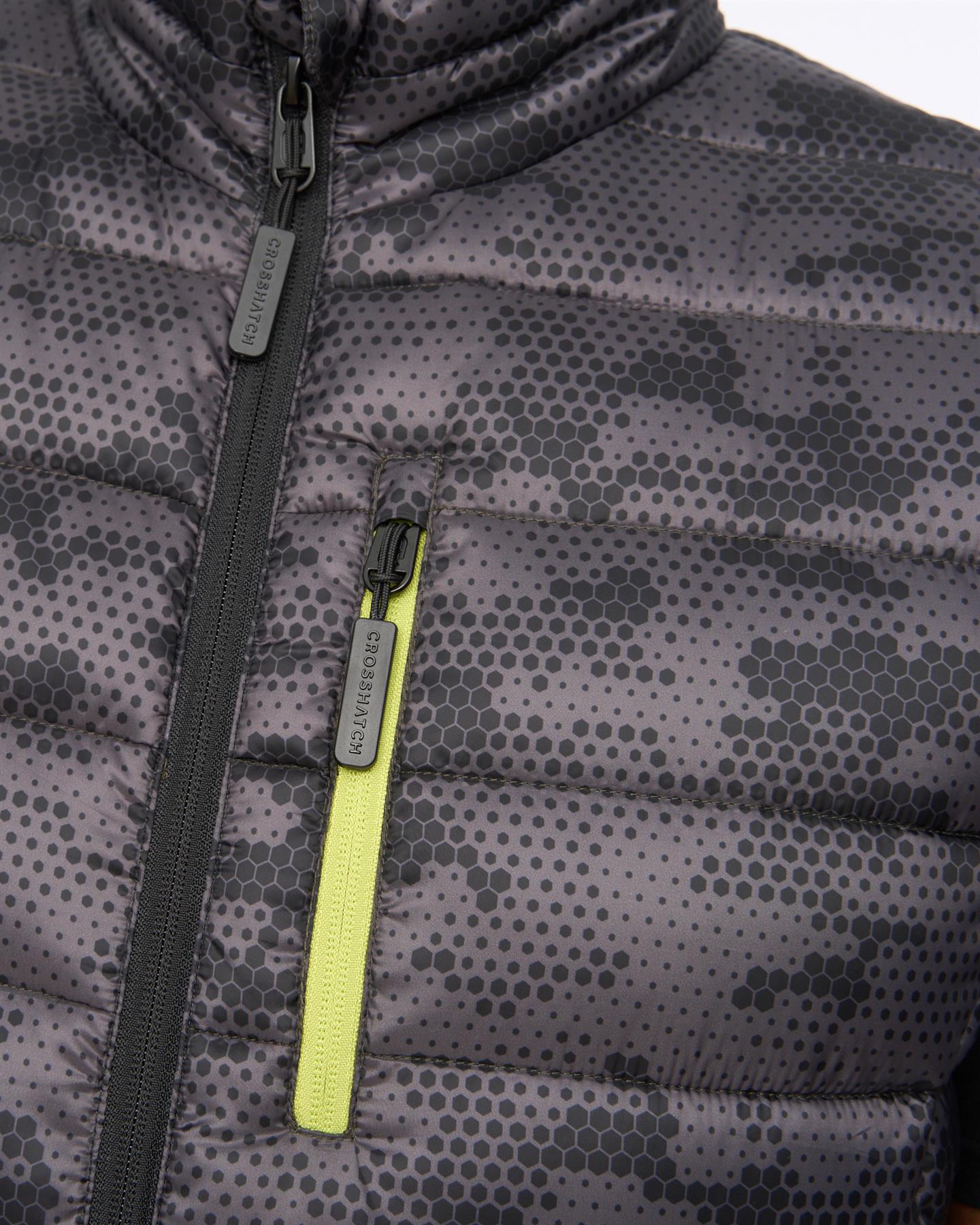 Mens Gattering Gilet Charcoal Camo