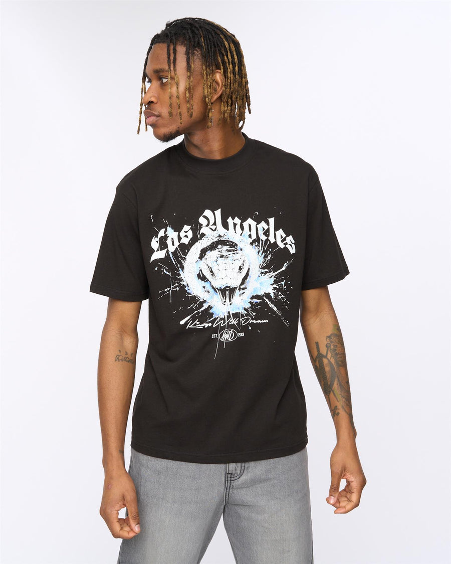 Mens Snakered T-Shirt Black