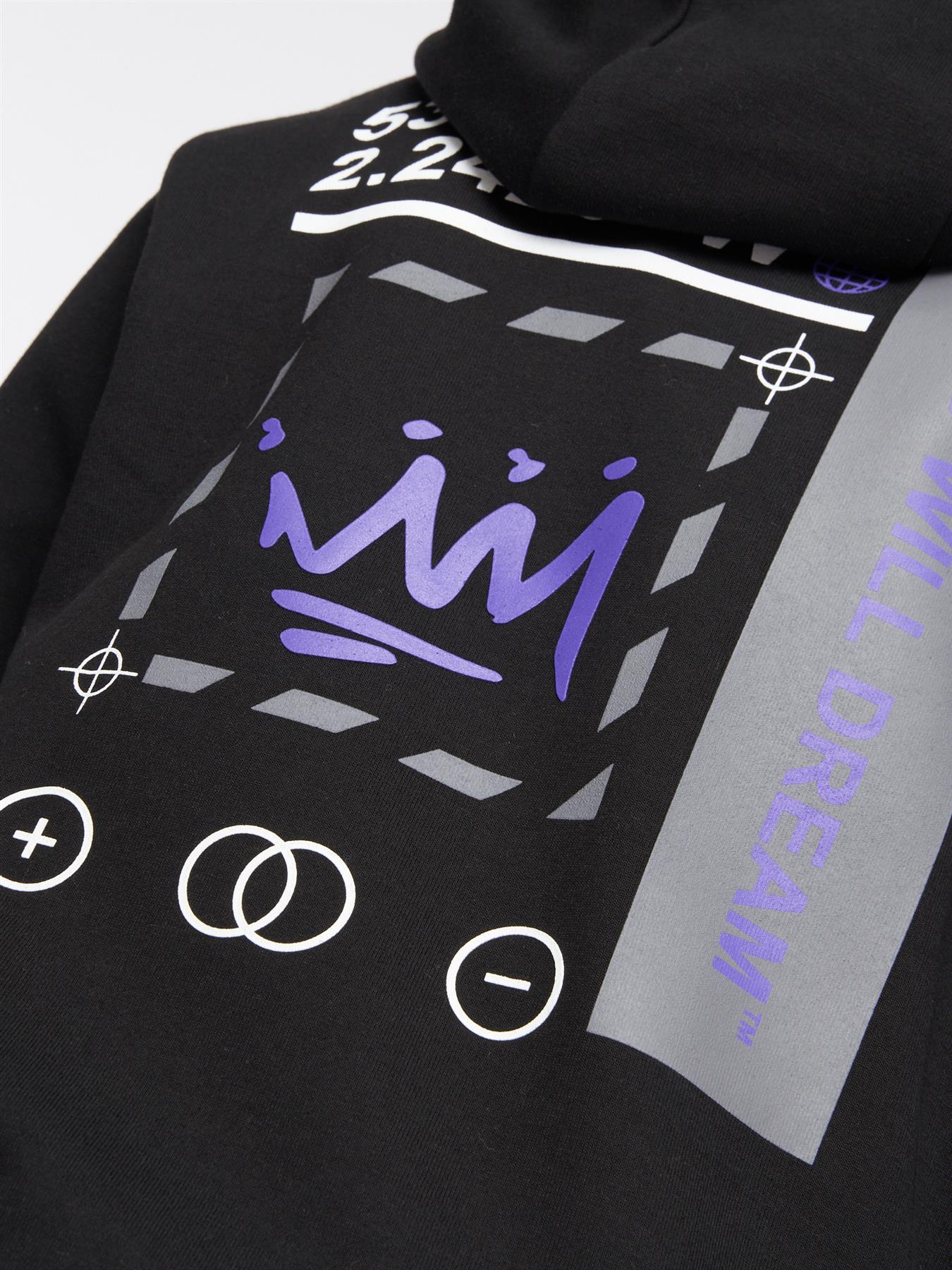 Beaumor 2.0 Hood Jet Black / Purple