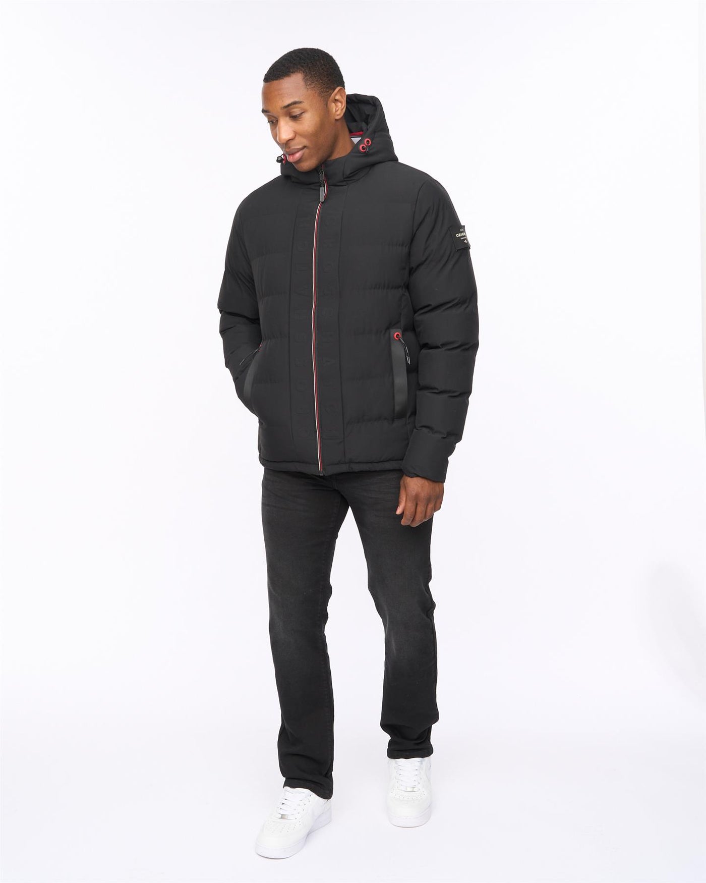 Mens Kampnew Embossed Jacket Black
