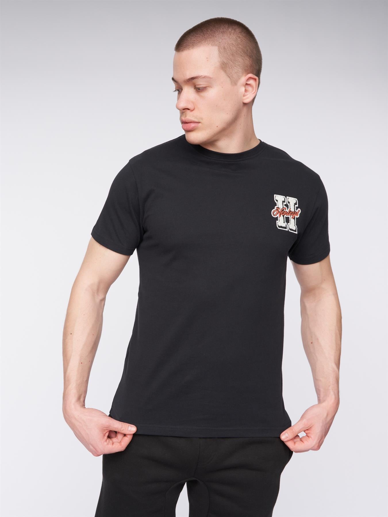 Mens Aitchen T-Shirt Black
