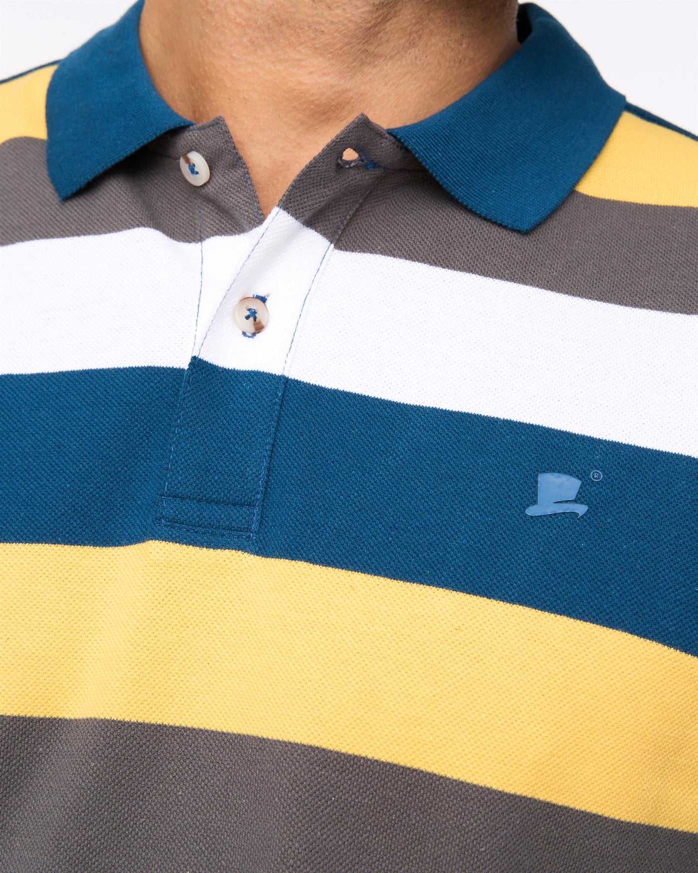 Mens Hadley Polo Mid Blue