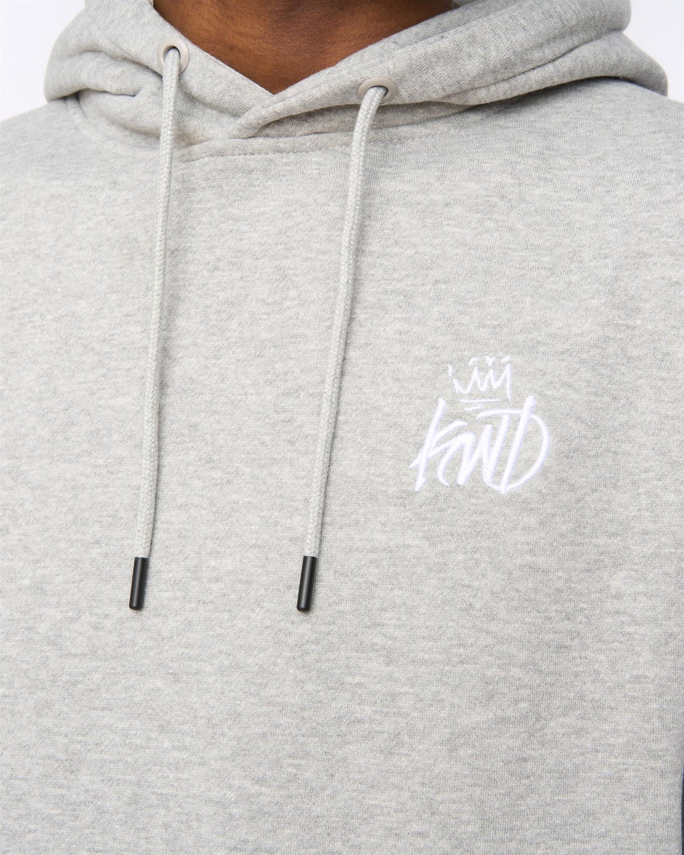 Mens Sleevely Hoodie Grey Marl