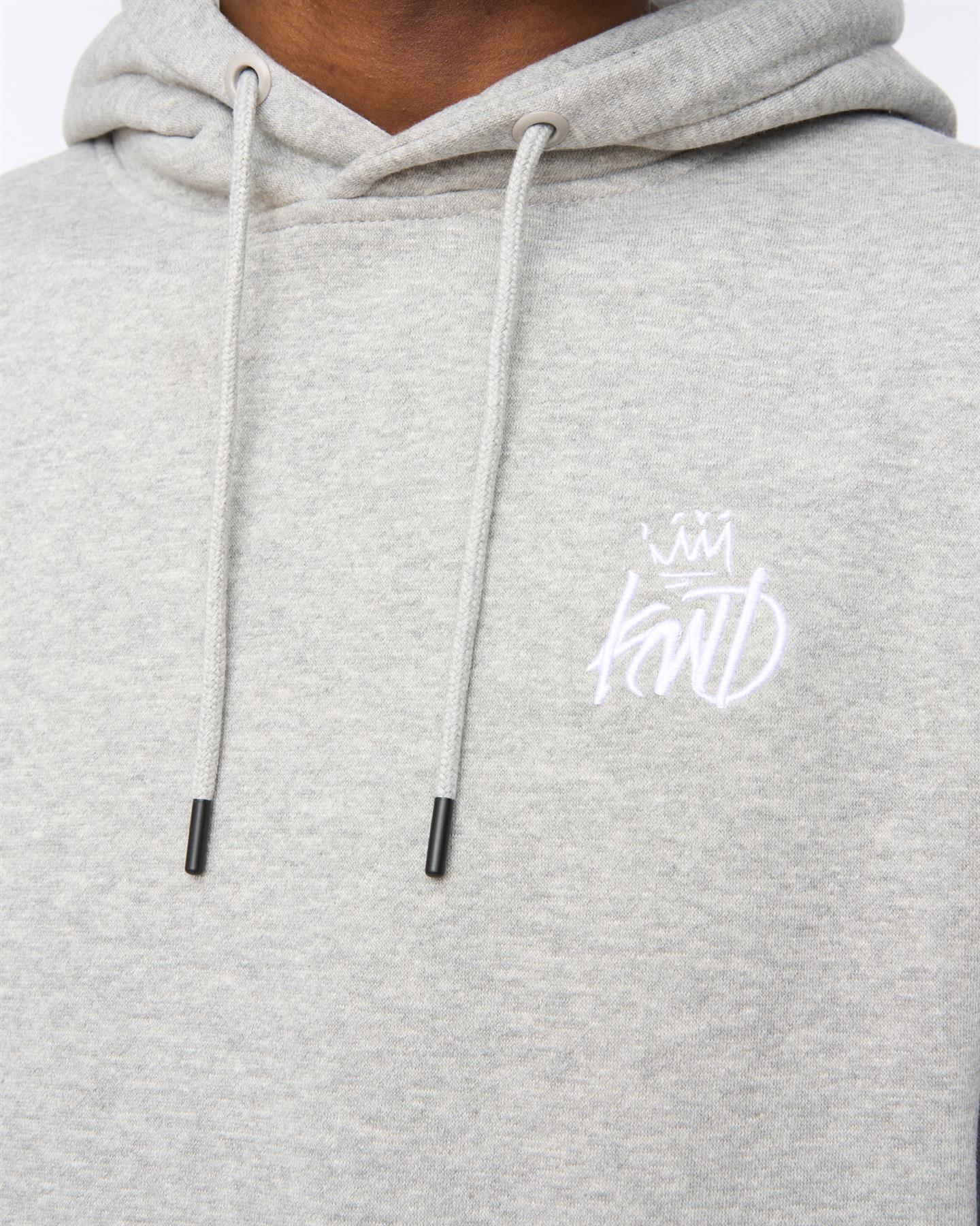 Mens Sleevely Hoodie Grey Marl