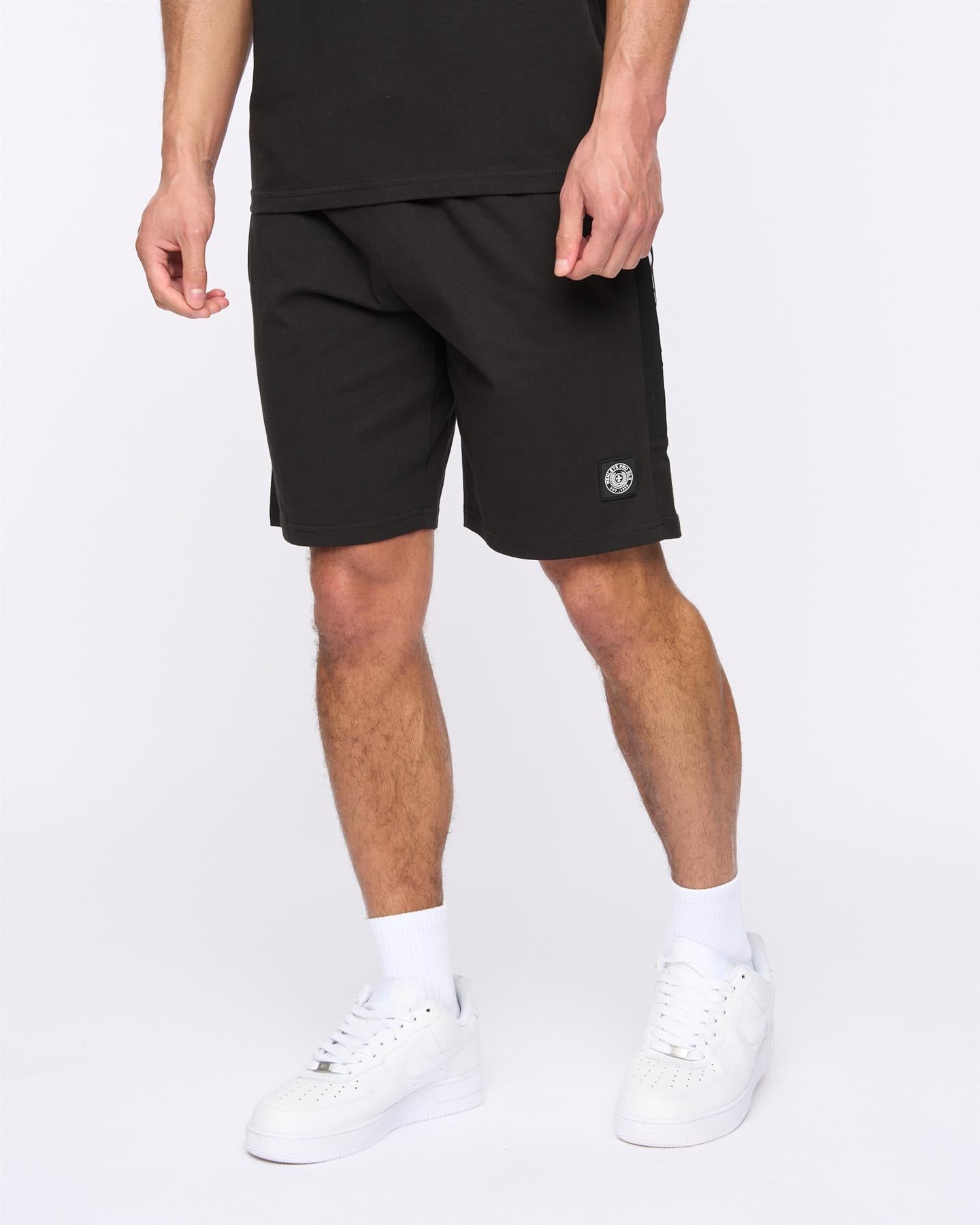 Mens Henjaque T-Shirt/Shorts Set Black