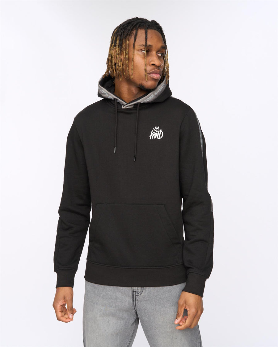 Mens Tapelny Hoodie Black